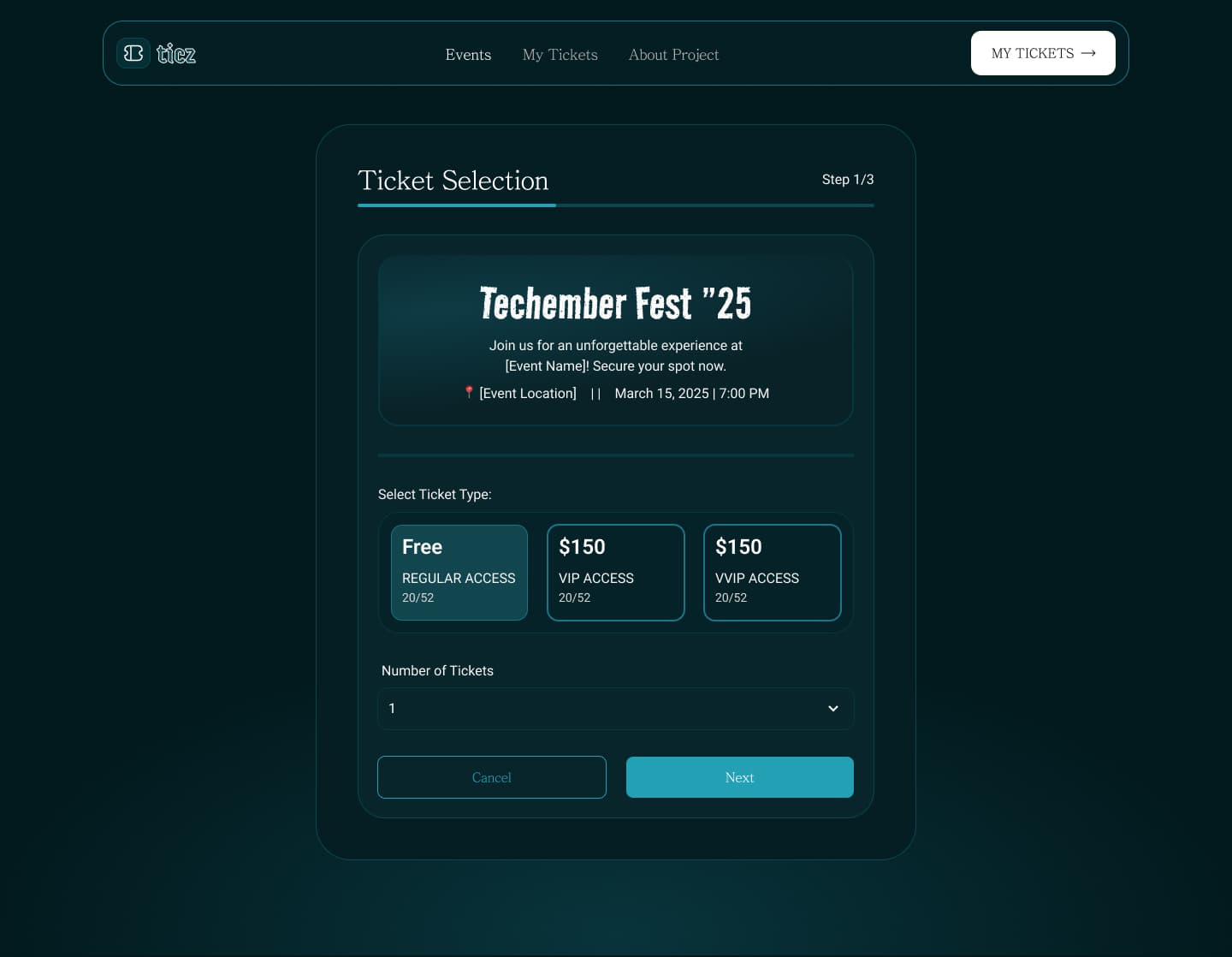 Conference Ticket Generator