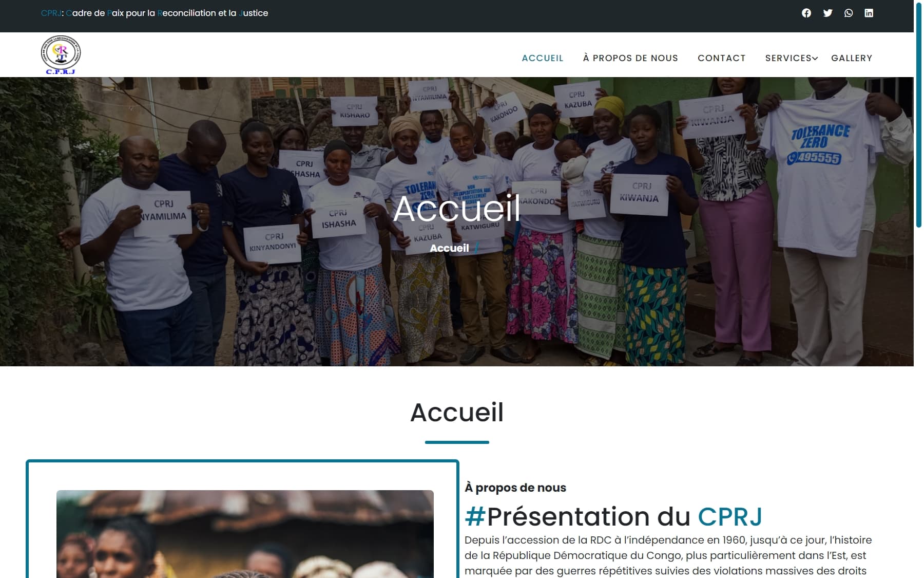 Cprj landing page